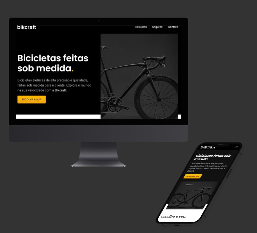 Home page do site Bikcraft